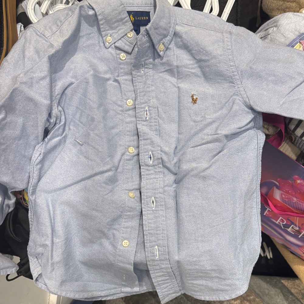 Ralph Lauren kids Light Blue Button Down Shirt